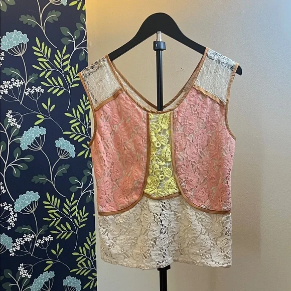 Altard State Corduroy Button Front Mini Skirt + Lelis Crop Top Bundle Size S - Picture 3 of 11